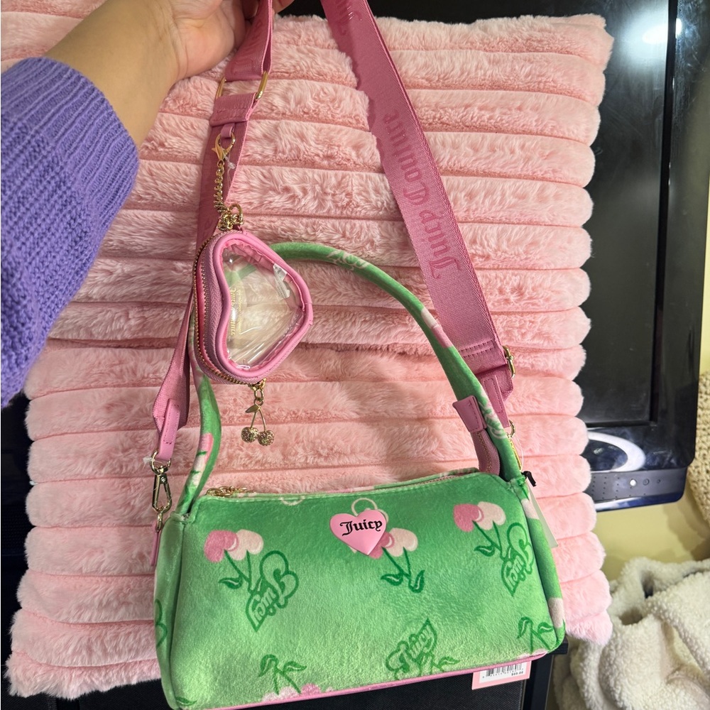 Juicy Couture Pink and Green crossbody Bag - Picture 16 of 16